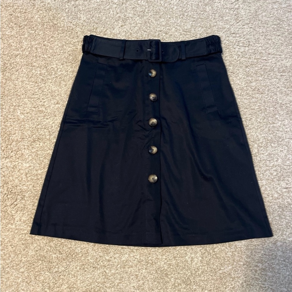 Navy A-Line Skirt 12